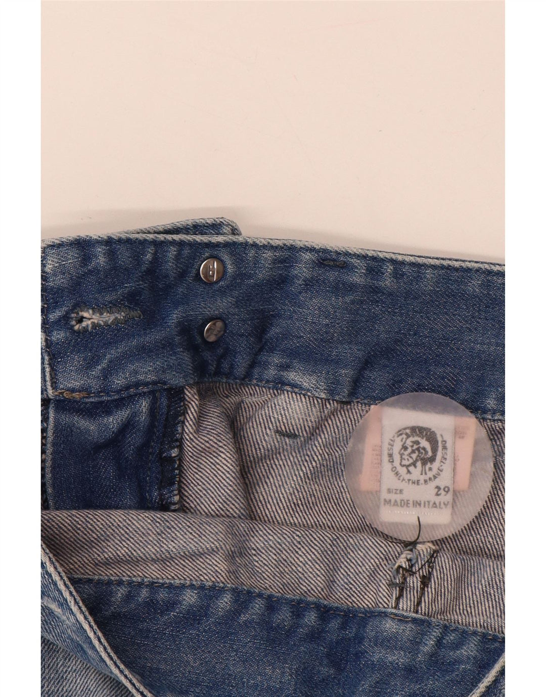 DIESEL Womens Distressed Slim Jeans W29 L32 Blue Cotton