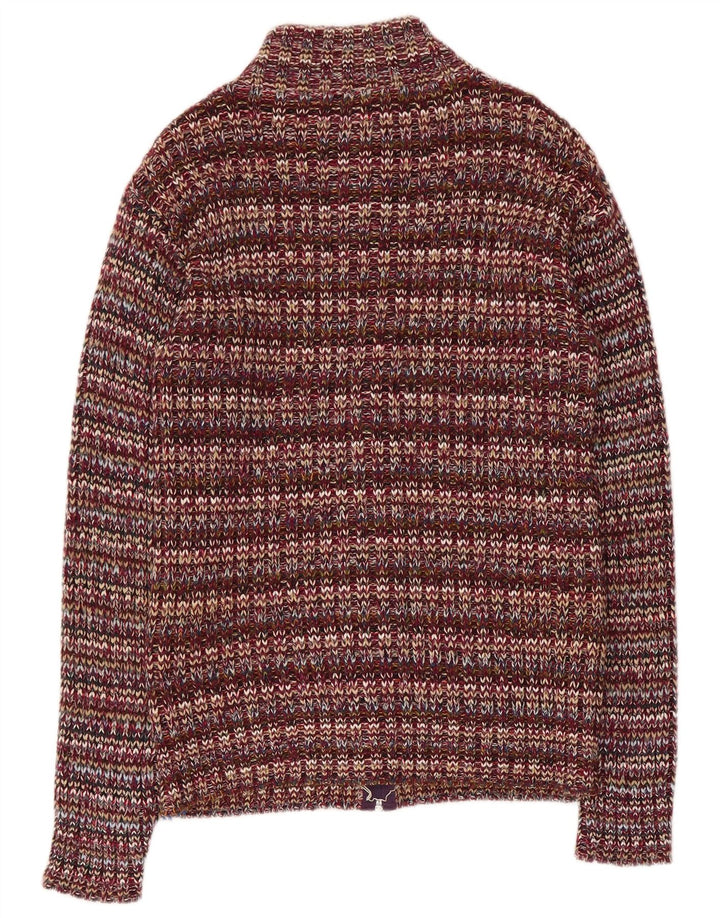 Vintage Womens Cardigan Sweater UK 10 Small Multicoloured Acrylic