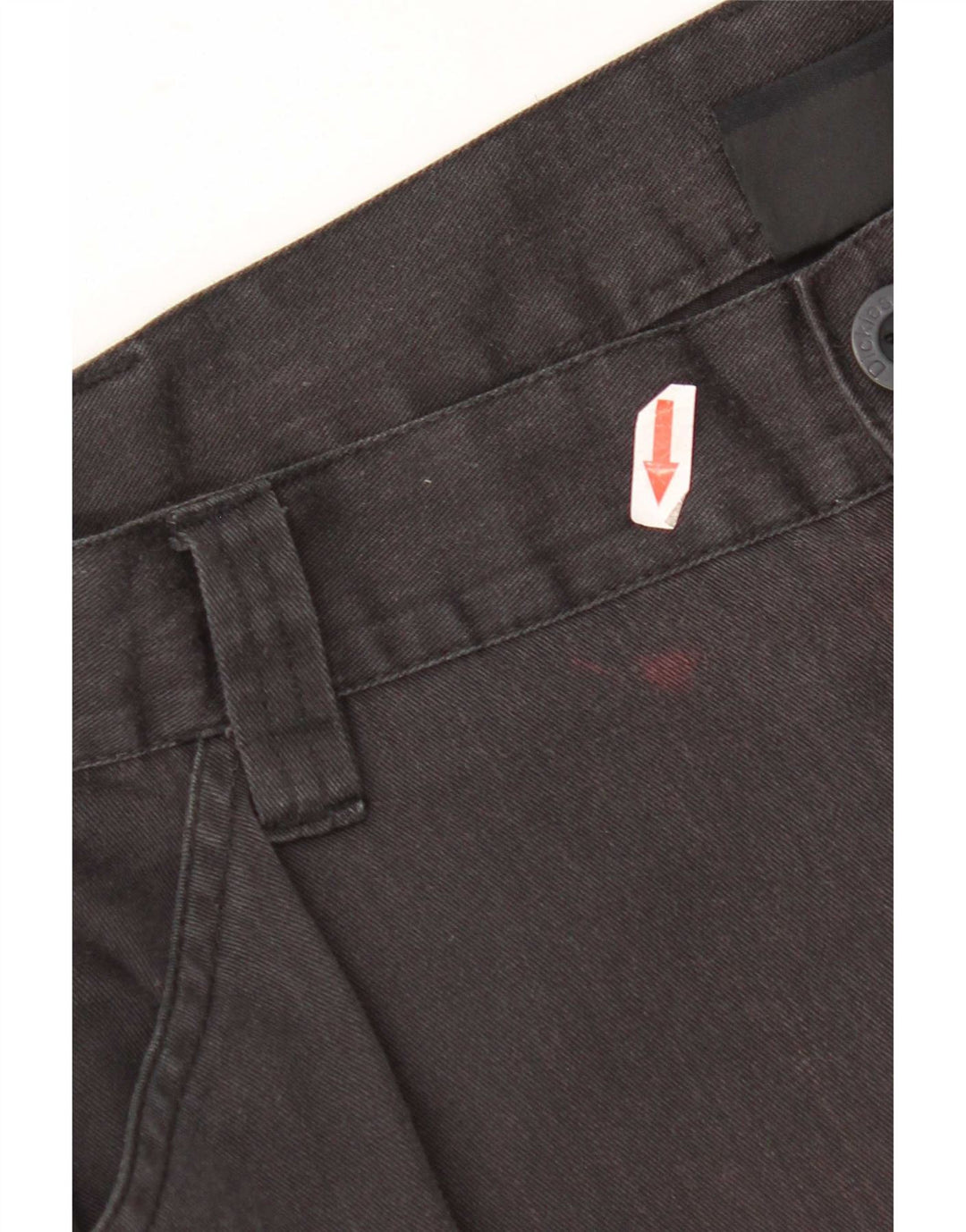 Dickies Mens Straight Cargo Trousers W36 L30 Black Polyester