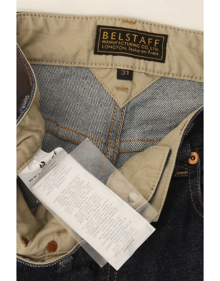 Belstaff Mens Slim Jeans W31 L32 Navy Blue Cotton