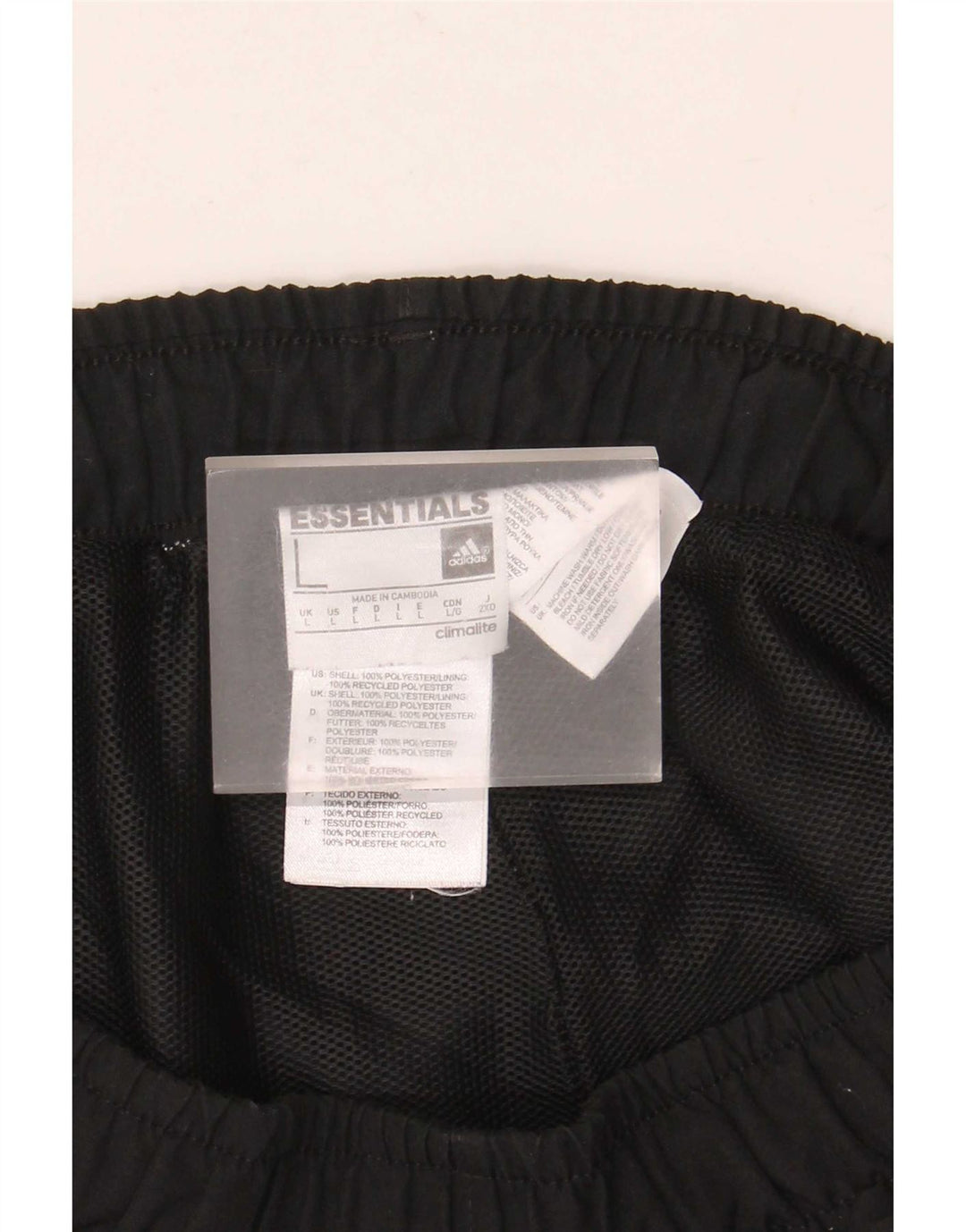 Adidas Mens Climalite Sport Shorts Large Black Polyester