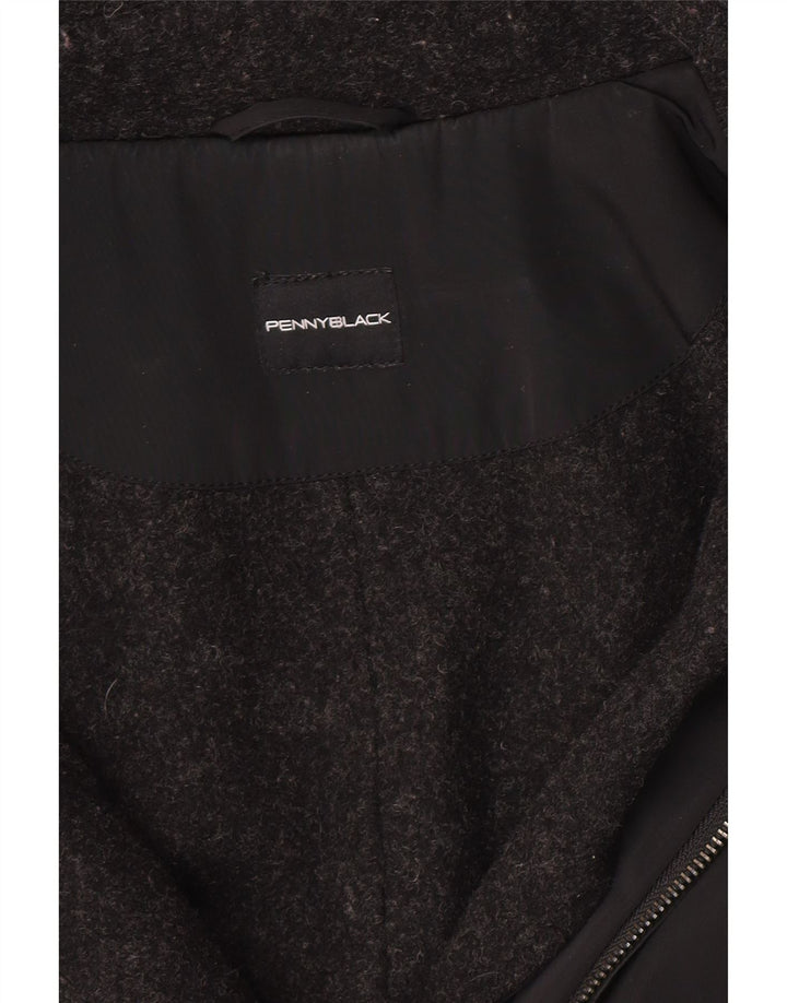 Penny Black Dame Hooded Capelet Coat UK 10 Small Black