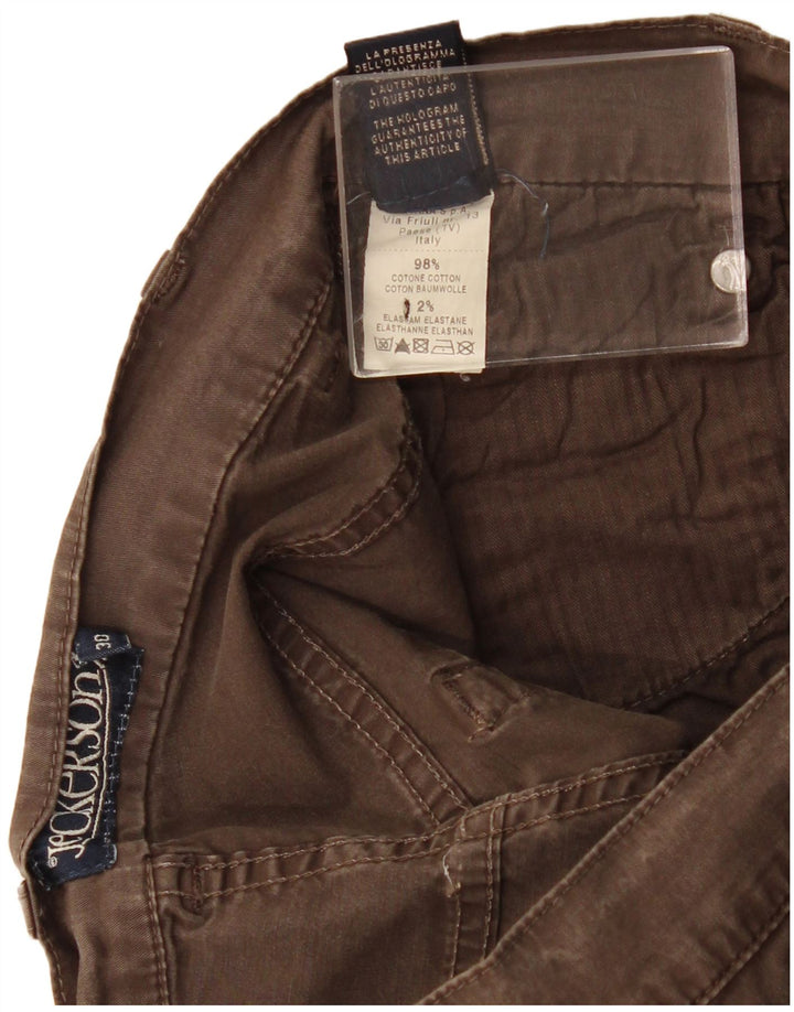 Jeckerson Womens Casual Shorts W30 Medium Brown Cotton