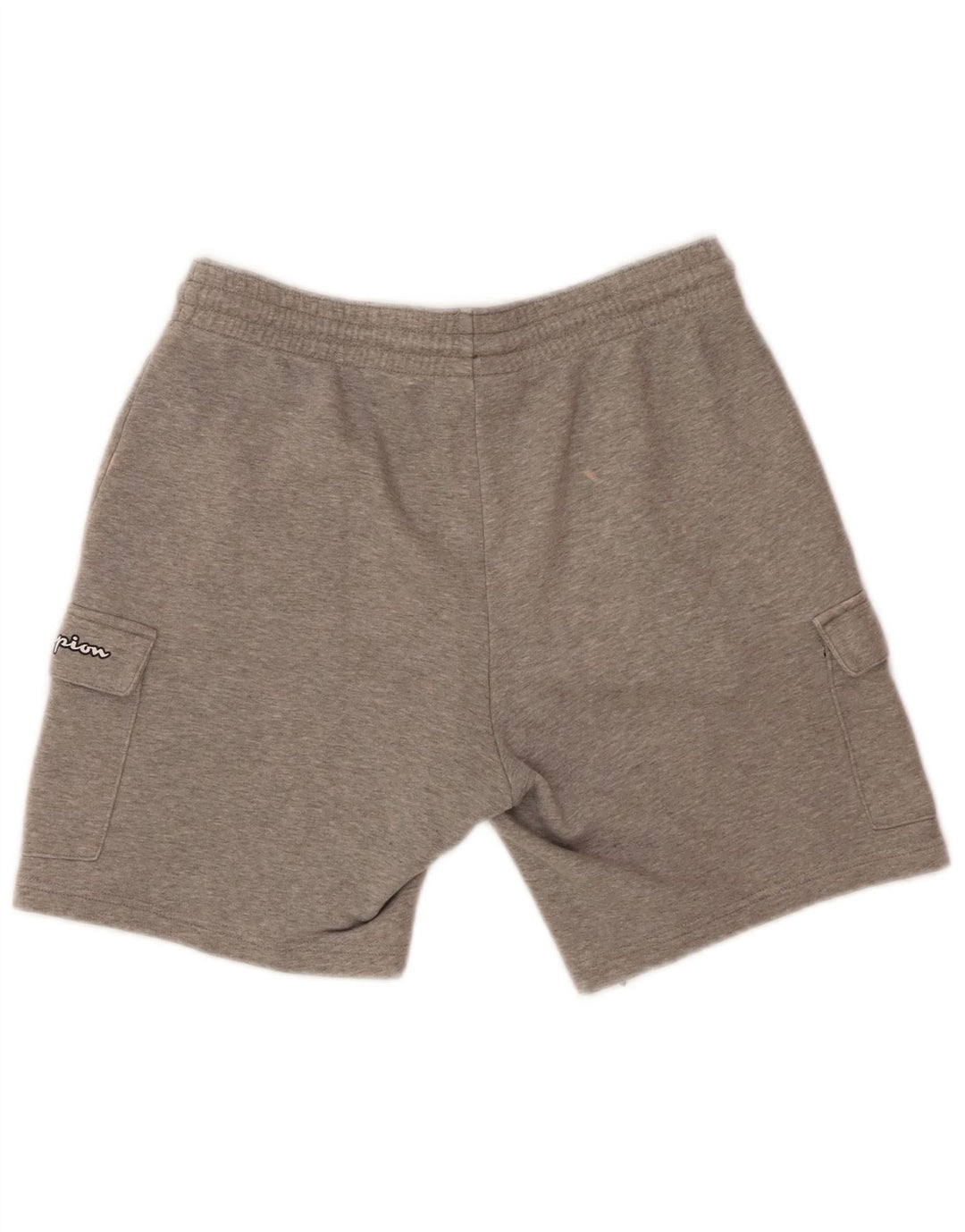 CHAMPION Mens Graphic Sport Shorts Medium  Grey Cotton