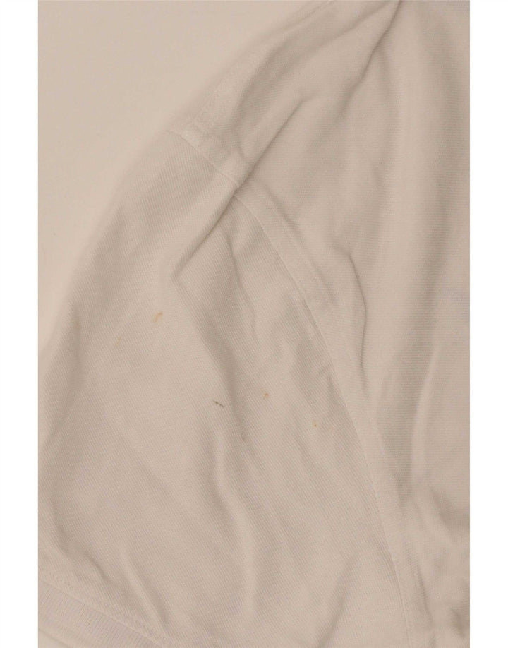 Crew Clothing Mens Polo Shirt Large White Cotton