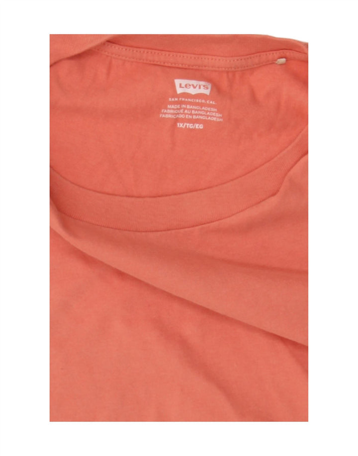Camiseta feminina LEVI'S UK 18 XL algodão rosa