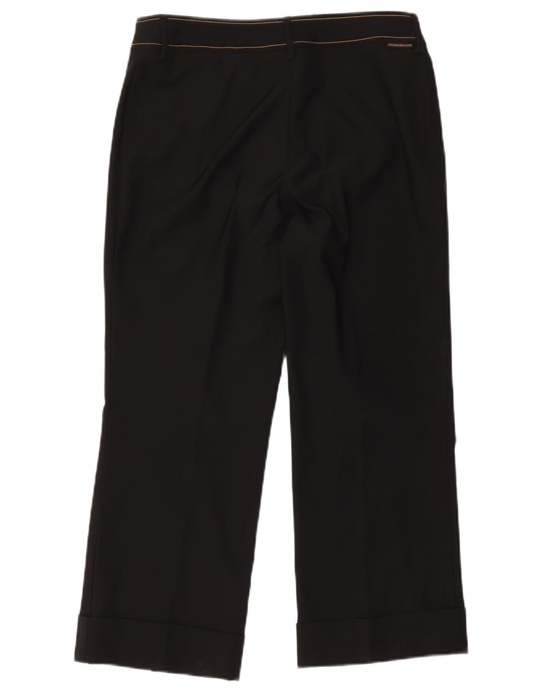 Gianfranco Ferre Womens Cropped Trousers IT 40 Small W26 L24 Black
