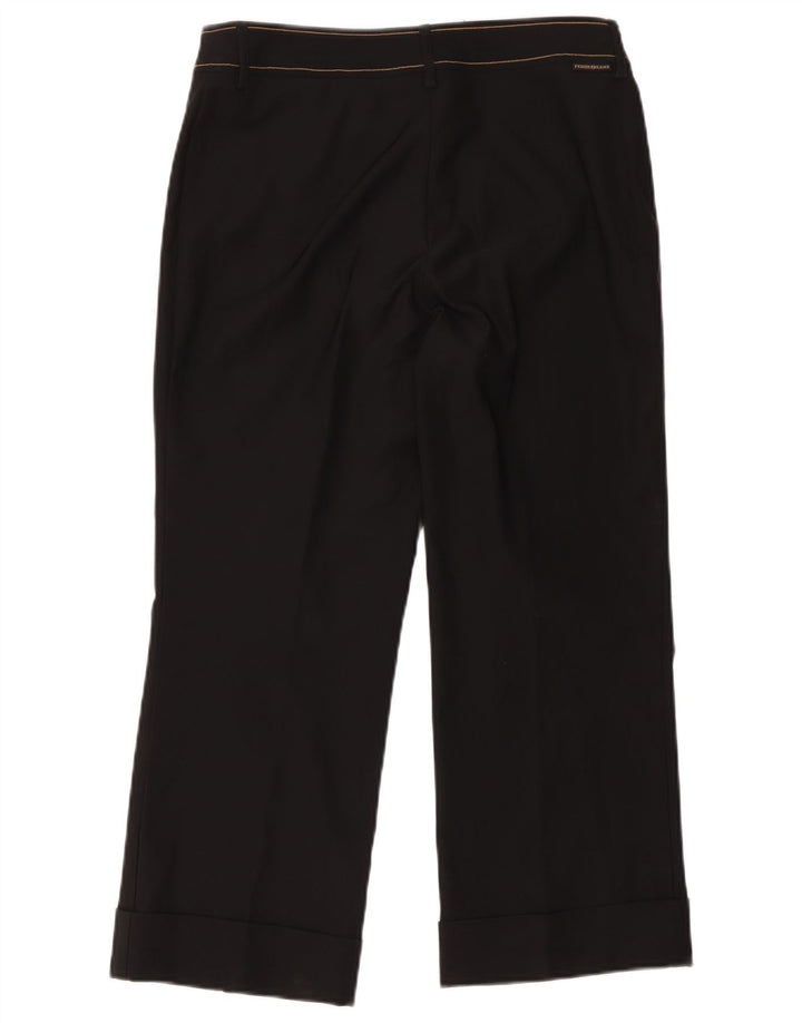 Gianfranco Ferre Womens Cropped Trousers IT 40 Small W26 L24 Black