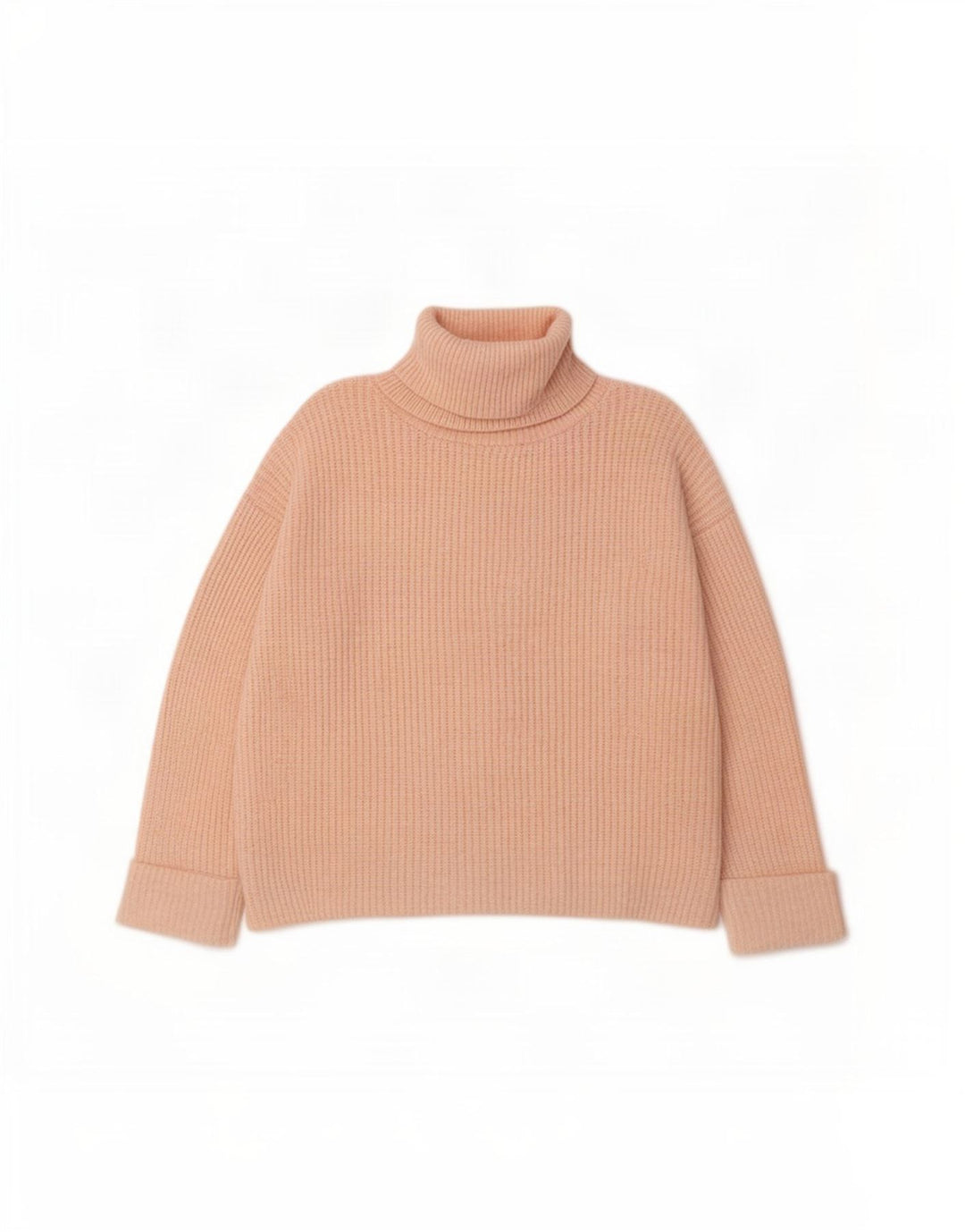 Marks & Spencer Womens Oversized Roll Neck Jumper Sweater UK 16 Large Pink