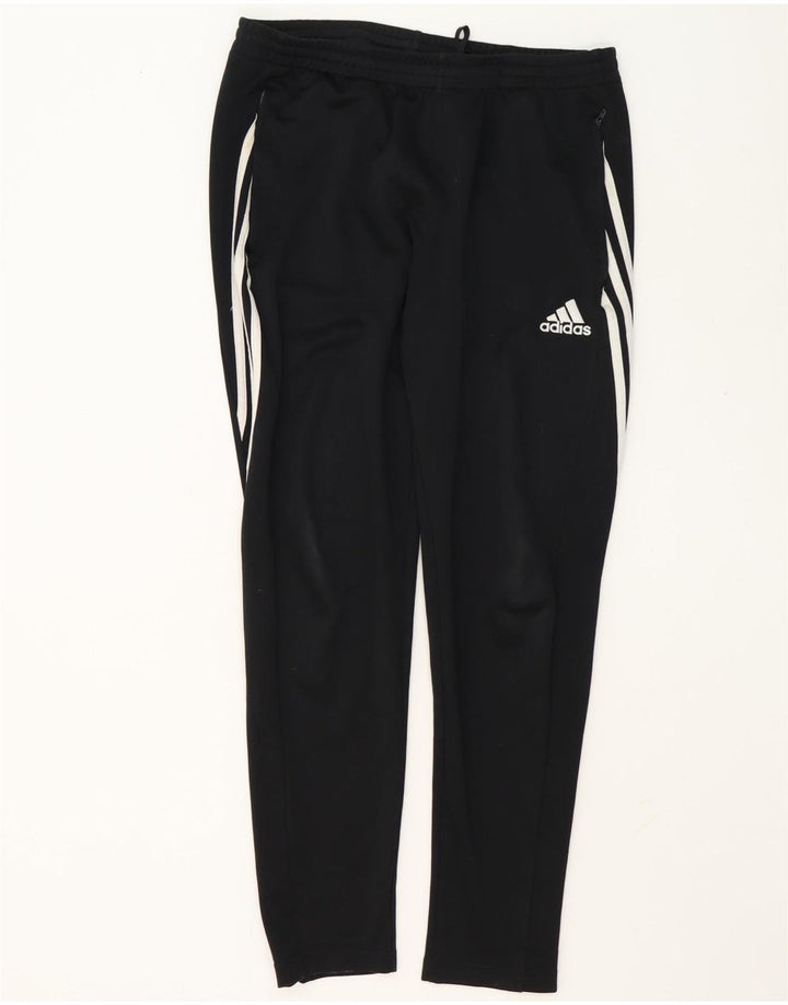 Męskie spodnie dresowe Adidas Climalite, duże, czarne, poliestrowe
