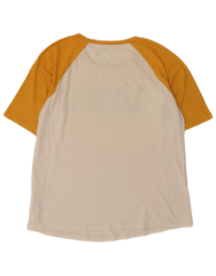 Vans Herren Grafik-T-Shirt-Oberteil aus mittelweißer Colourblock-Baumwolle