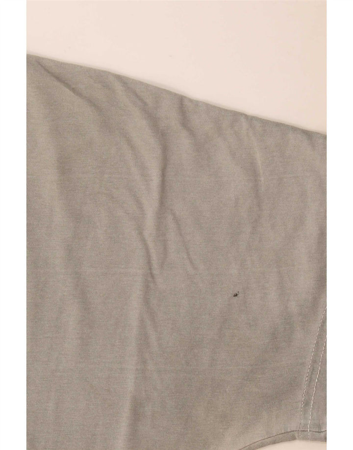 T-shirt grafica da uomo Diesel Top grande in cotone grigio