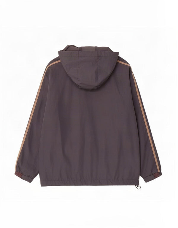 Umbro Chaqueta impermeable con capucha para hombre UK 36 Small Gris Poliéster