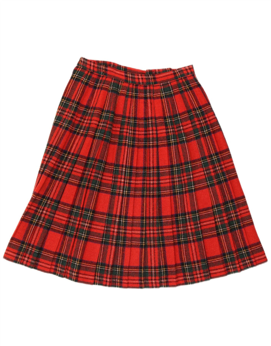 Saia feminina Clan Laird W30 lã xadrez vermelha média