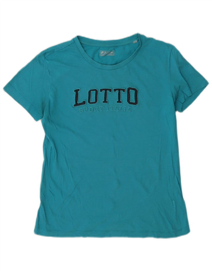 T-shirt grafica da donna Lotto Top UK 14 Blu medio