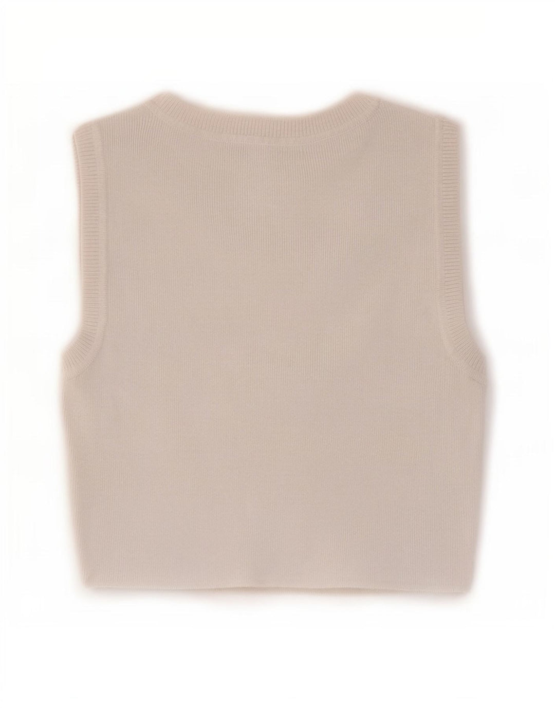 Zara Femmes Crop Débardeur UK 12 Moyen Blanc Viscose
