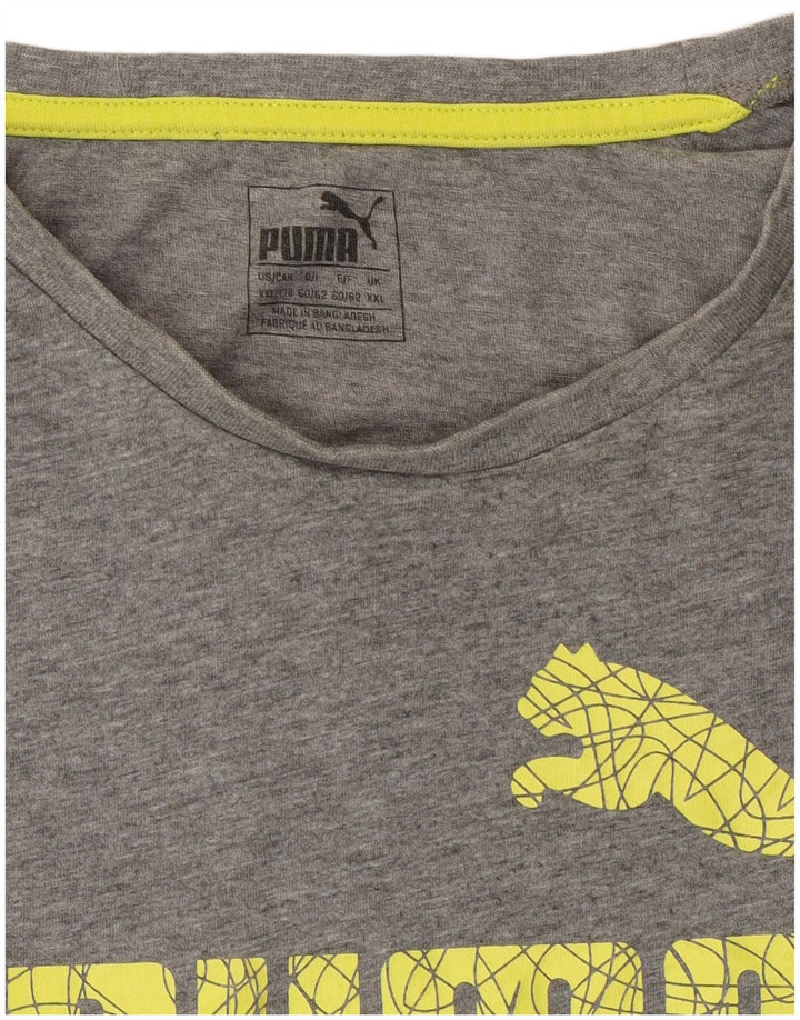 Puma Herren Grafik T-Shirt Top 2XL Grau