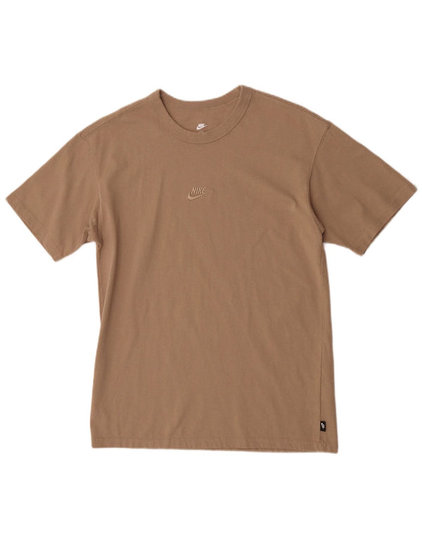Nike Mens Loose Fit T-Shirt Top Small Beige Cotton