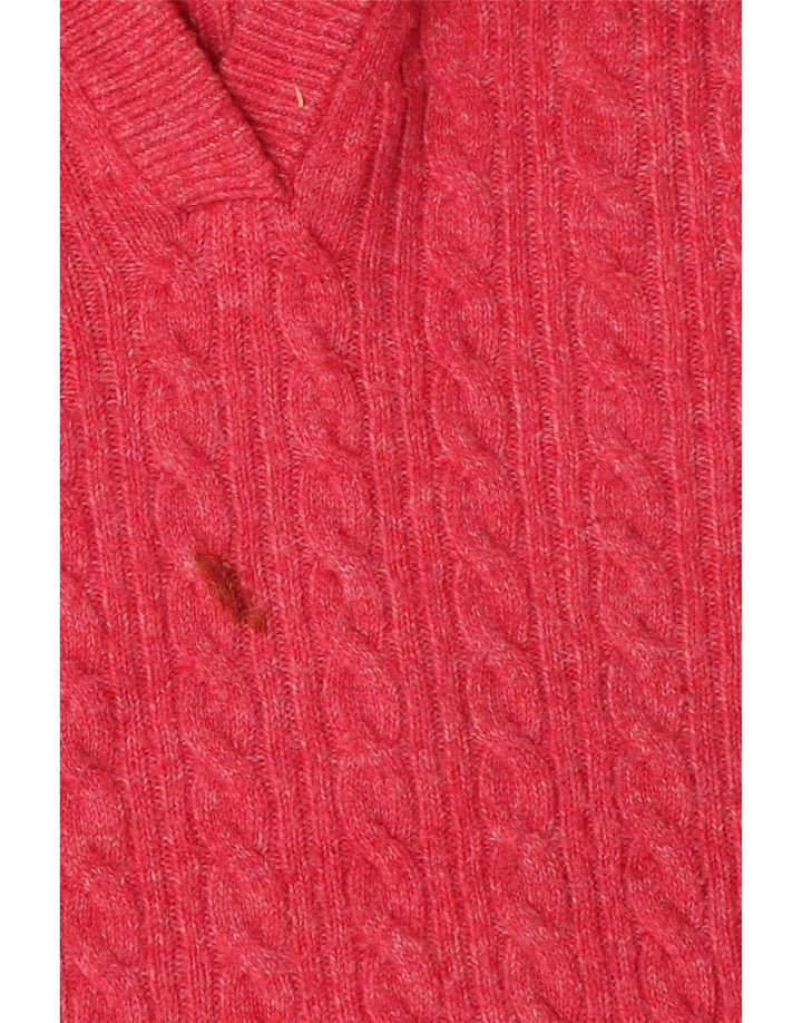 Marks & Spencer Womens Hooded Oversized Jumper Sweater UK 14 Medium Red