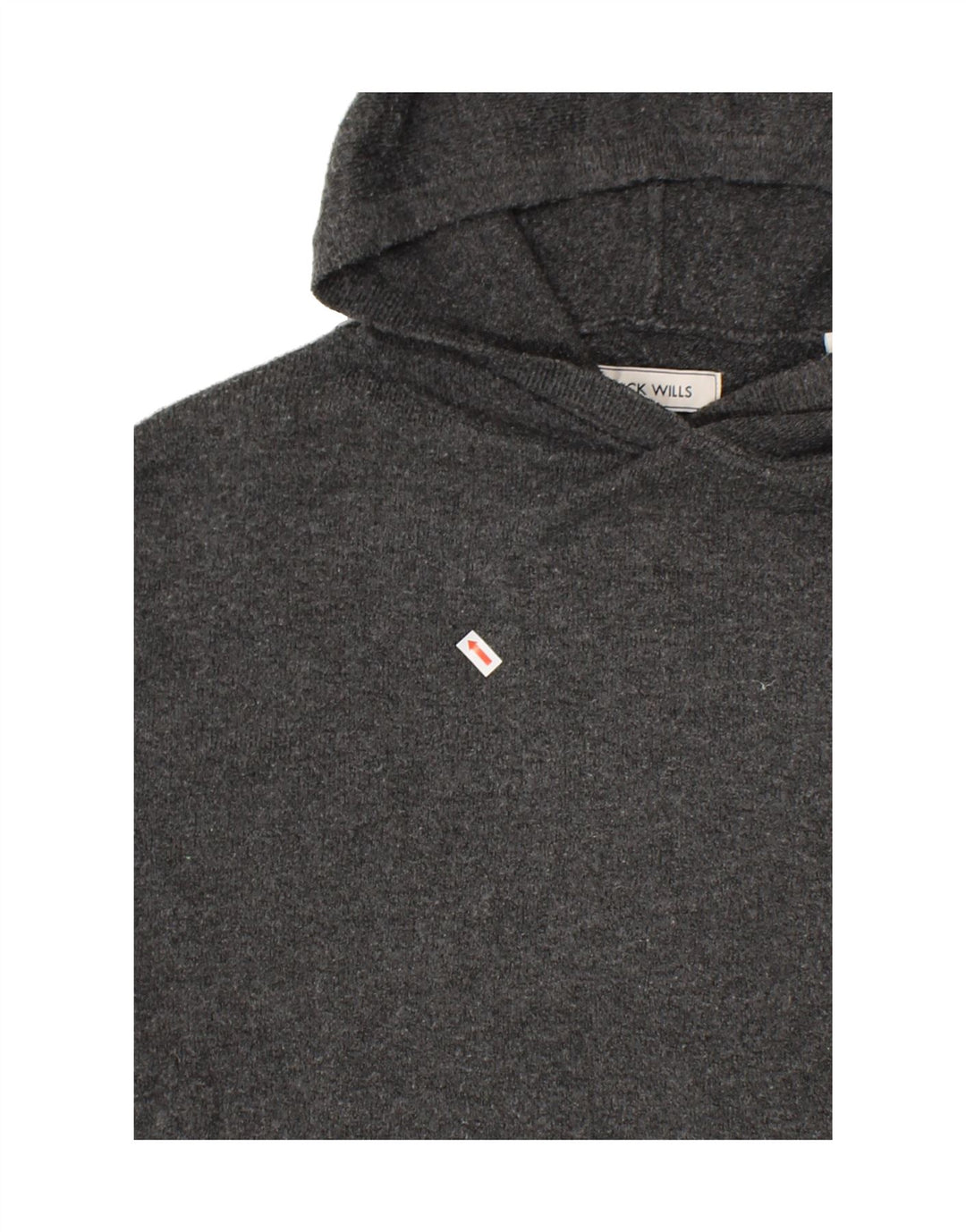 JACK WILLS Womens Hooded Jumper Sweater UK 12 Medium  Grey Polyester Vintage Jack Wills and Second-Hand Jack Wills from Messina Hembry 