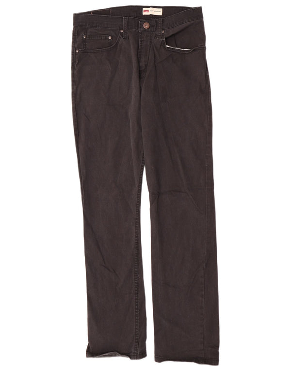 Wrangler Mens Slim Fit Straight Jeans W30 L32 fekete pamut