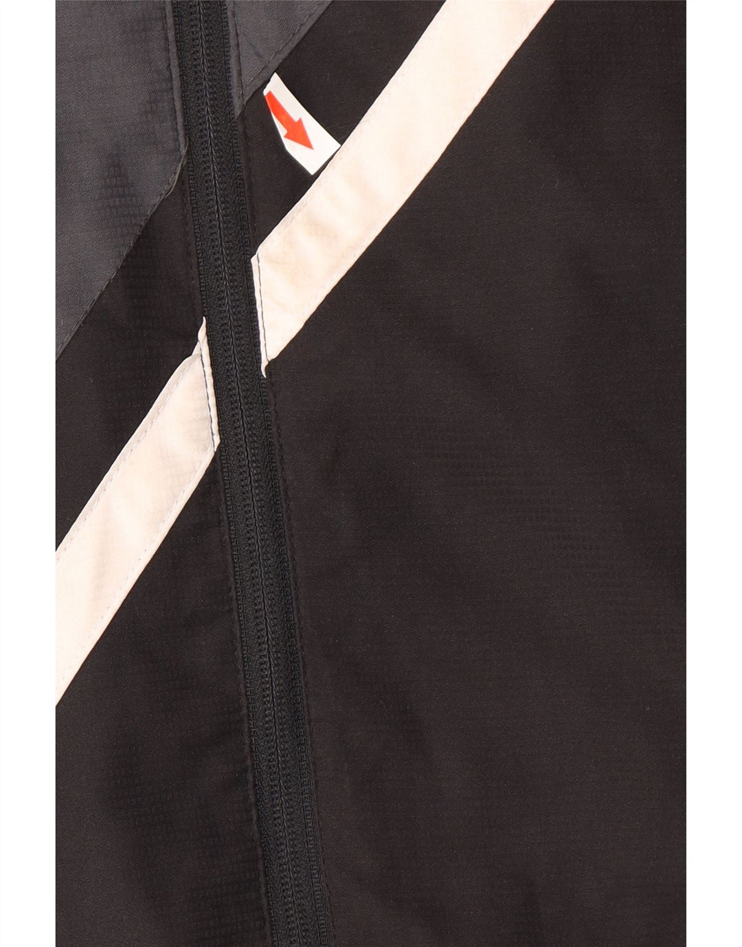 Reebok Mens Graphic Windbreaker Jacket UK 38 Medium Black Colourblock
