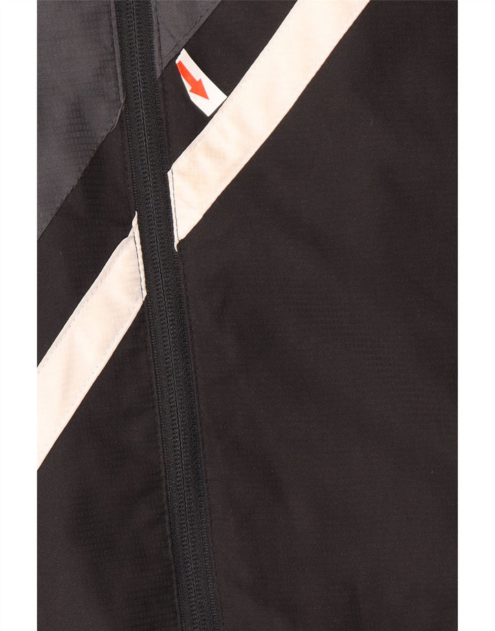 Reebok Mens Graphic Windbreaker Jacket UK 38 Medium Black Colourblock