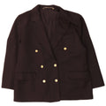 Giacca blazer doppiopetto da donna Marks & Spencer UK 16 grande nera