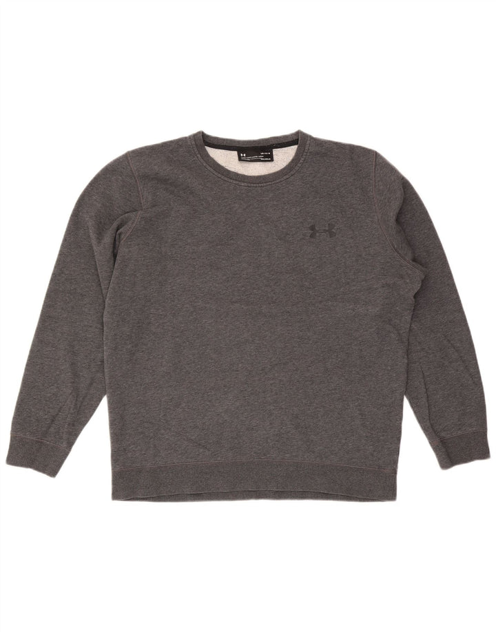 Felpa da uomo Under Armour Cold Gear, maglione grande, grigio screziato