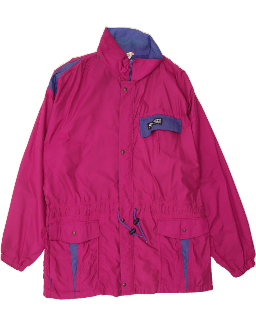VINTAGE Mens Rain Jacket UK 42 XL Pink Colourblock Vintage Vintage and Second-Hand Vintage from Messina Hembry 