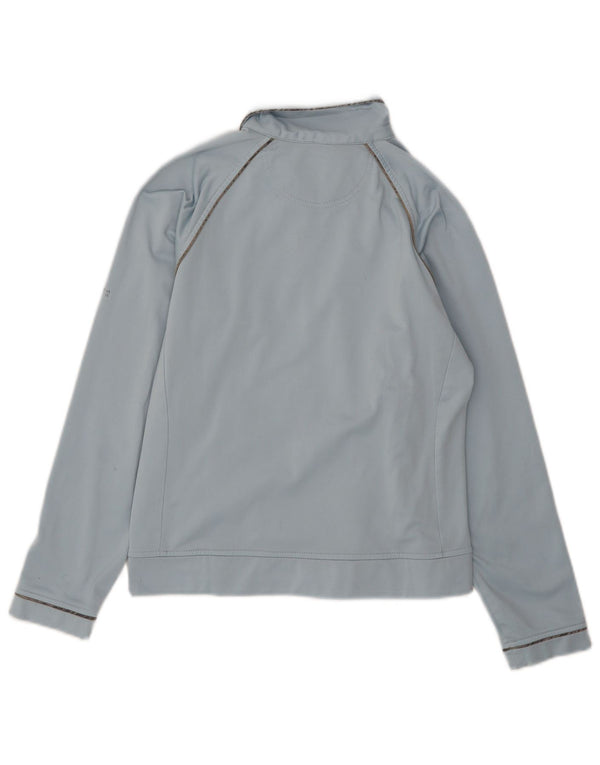 Champion Womens Tracksuit Top Jacket UK 10 Small Blue
