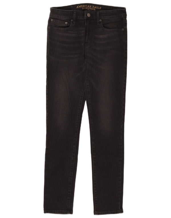 Jeans skinny feminino American Eagle W30 L30 algodão preto