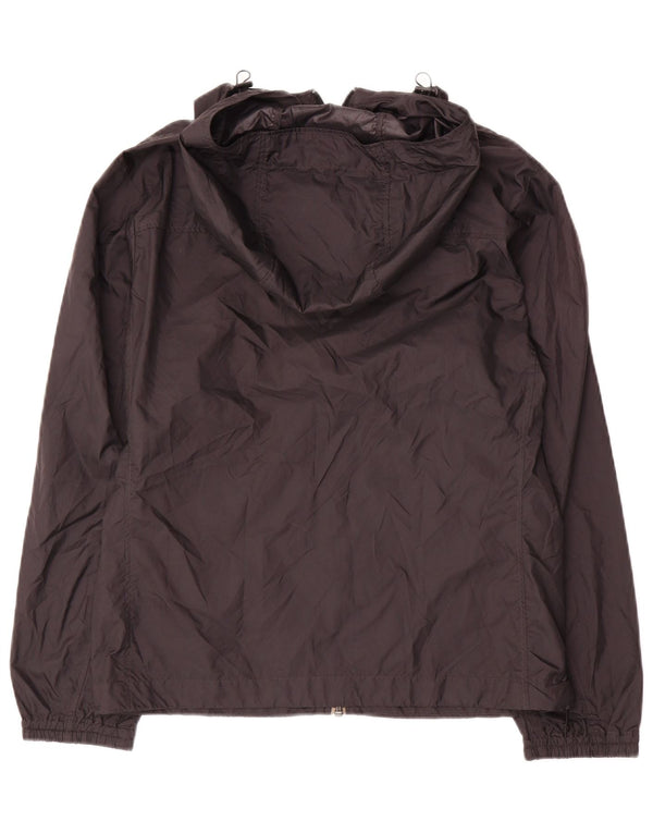Uniqlo Γυναικείο μπουφάν βροχής με κουκούλα UK 10 Small Black Polyester