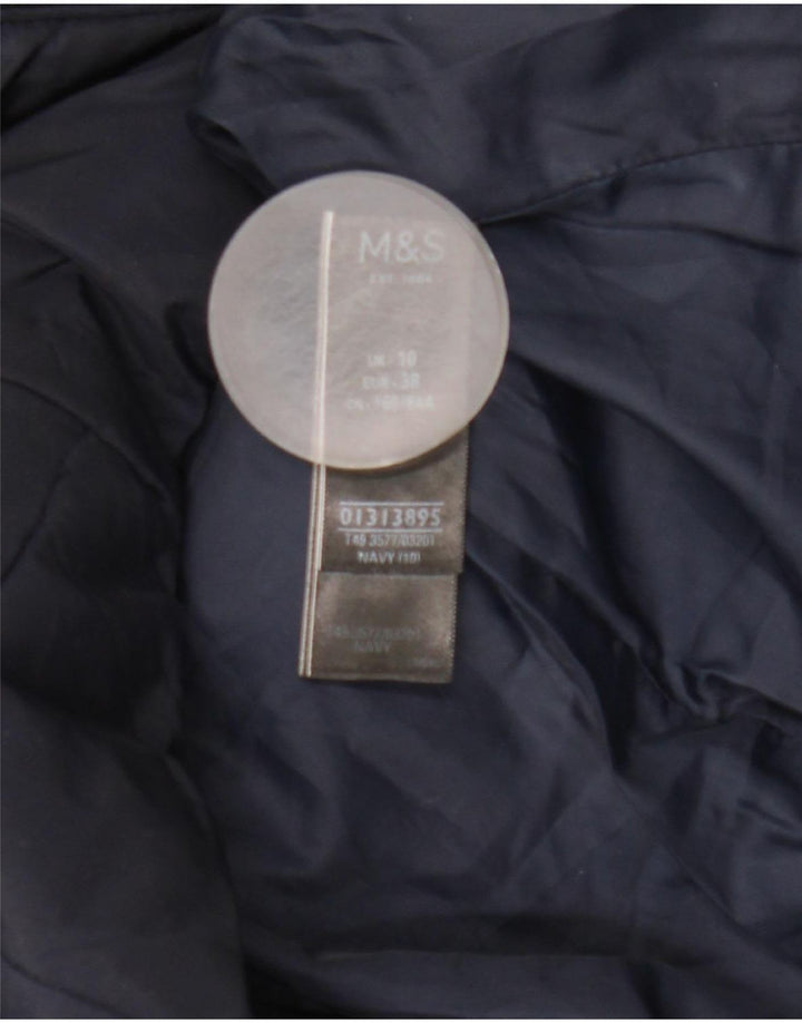 Marks & Spencer ženska prošivena podstavljena jakna UK 10 Mala tamnoplava
