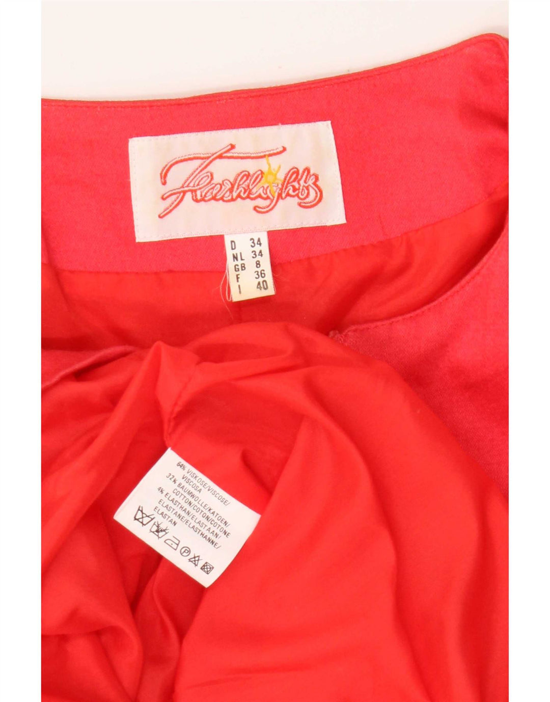 vintage Femme Full Zip Blazer Jacket UK 8 Petite Viscose Rouge