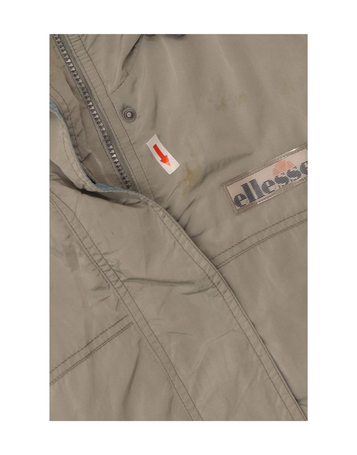 Ellesse Womens Oversized Hooded Padded Jacket UK 8 Small  Grey Polyamide