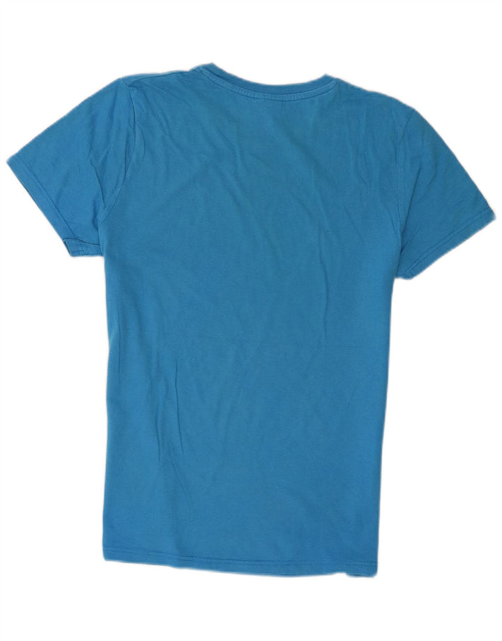 Maui and Sons Mens Graphic T-Shirt Top Medium Blue Cotton
