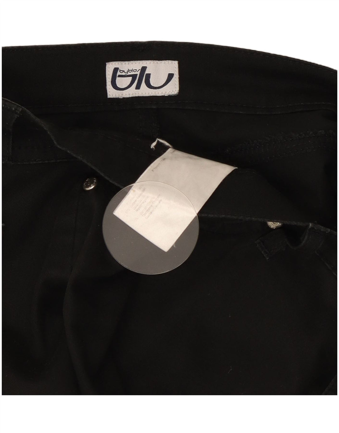 Byblos Dame Jeans med brede ben W32 L31 Sort Bomuld