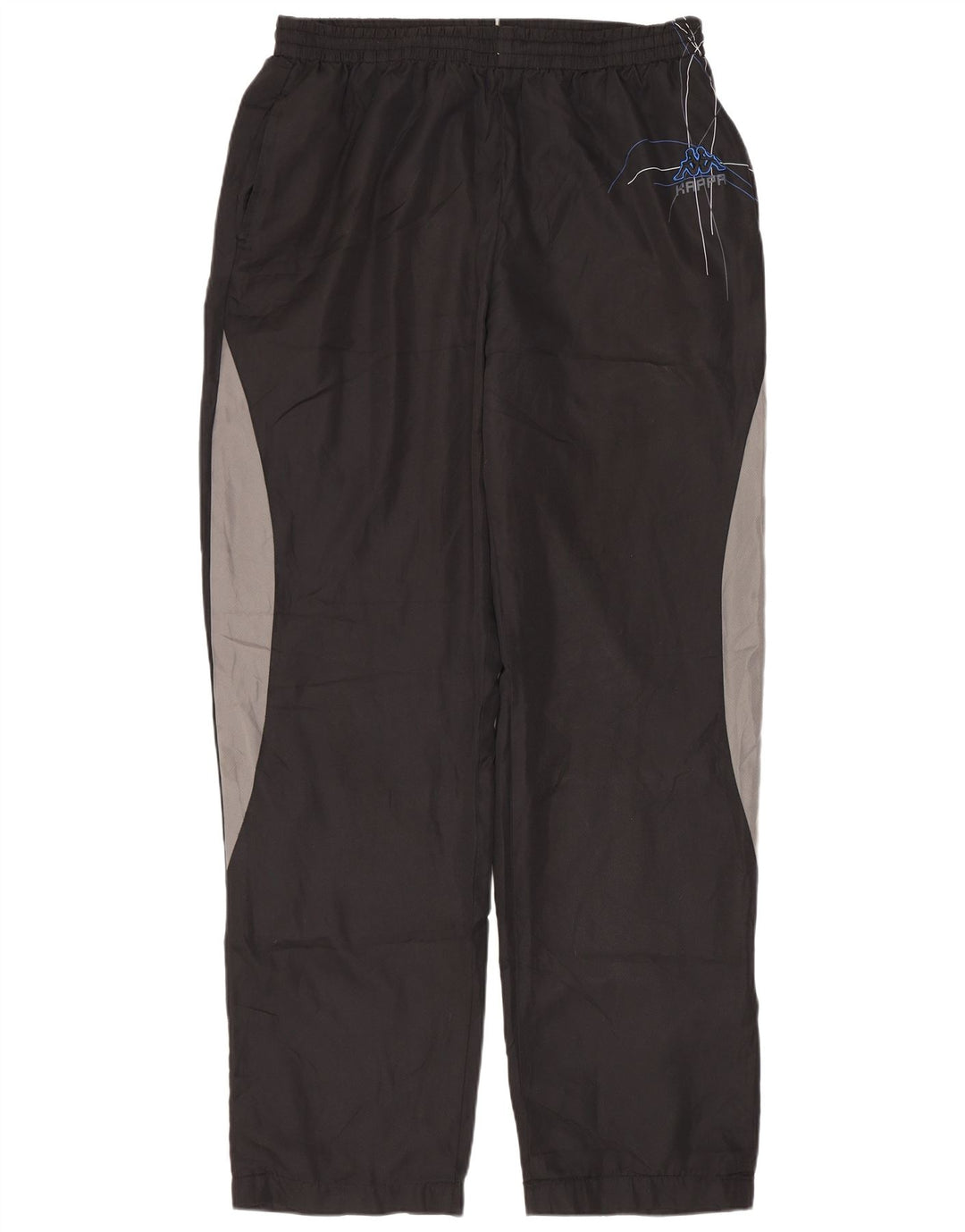 Pantaloni da tuta da uomo Kappa Large in poliestere color block nero