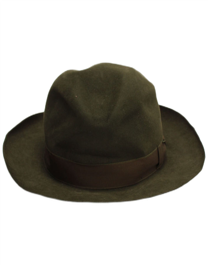 Cervo Mens Fedora Hat Medium Khaki Classic