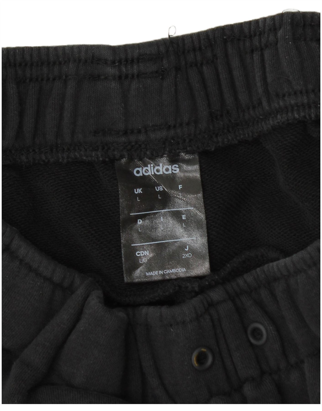 Adidas Mens Tracksuit Trousers Joggers Large Black