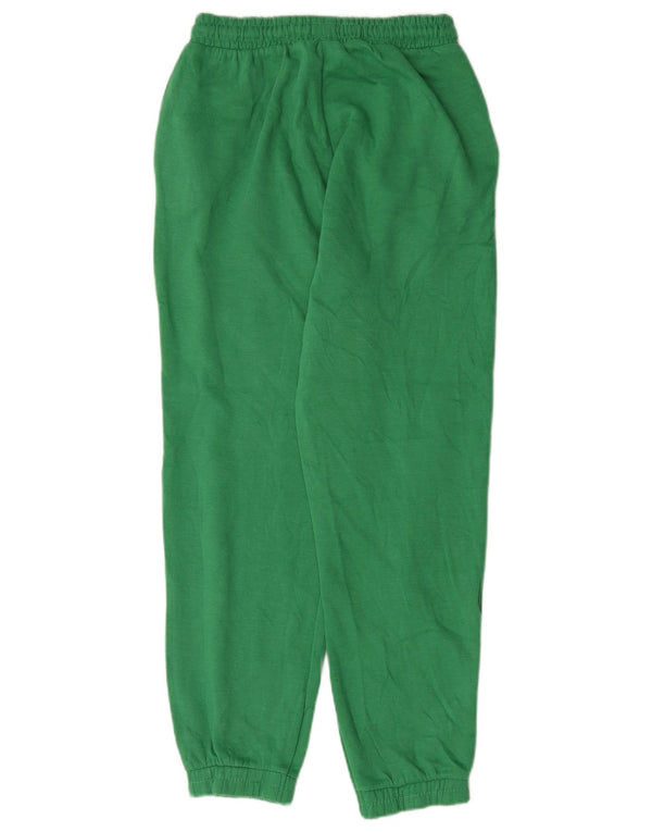 Zara Pantalon de survêtement pour femme en coton vert moyen UK 12
