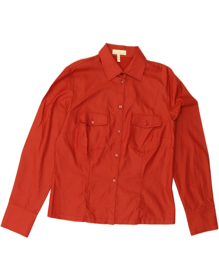ALEXANDER Womens Shirt UK 12 Meidum  Red Cotton Vintage Alexander and Second-Hand Alexander from Messina Hembry 