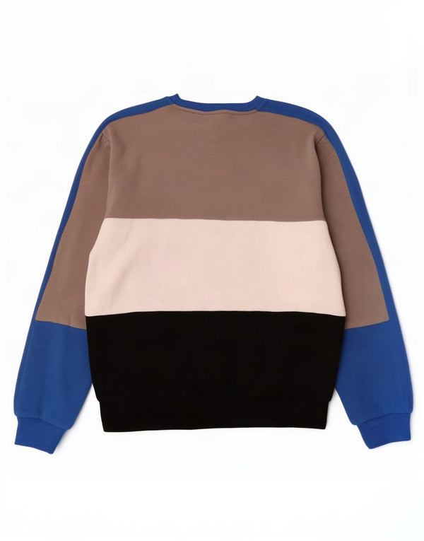 Fila Mens Graphic Sweatshirt Jumper Small Multicoloured Colourblock Cotton