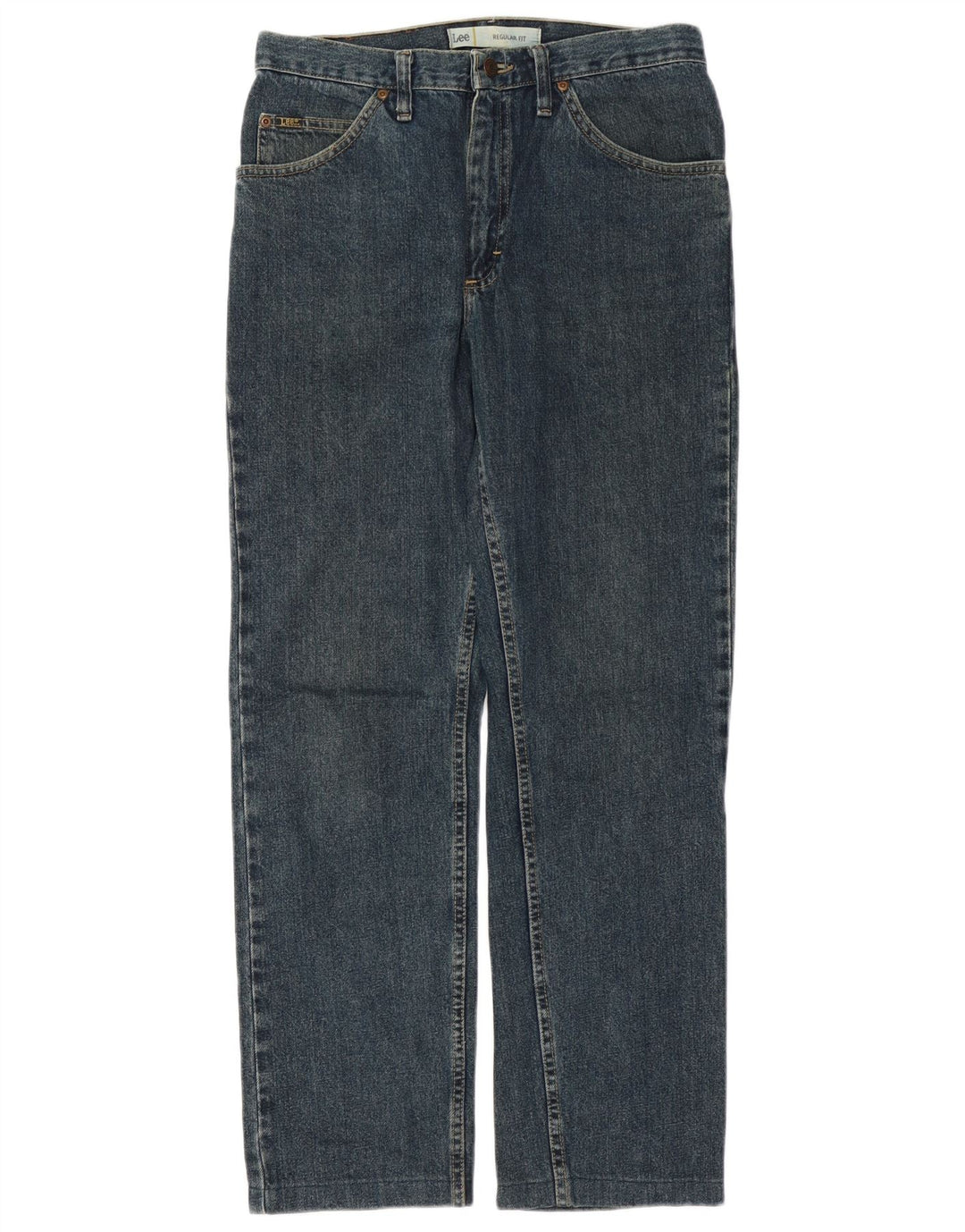 Lee Herre Regular Fit Straight Jeans W31 L31 Blå Bomuld