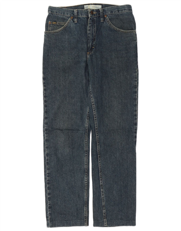 Lee Herre Regular Fit Straight Jeans W31 L31 Blå Bomuld