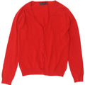 Zara Cardigan Femme Pull UK 14 Large Rouge
