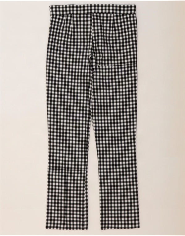 Zara Womens Bootcut Casual Trousers Large W30 L27 Black Gingham