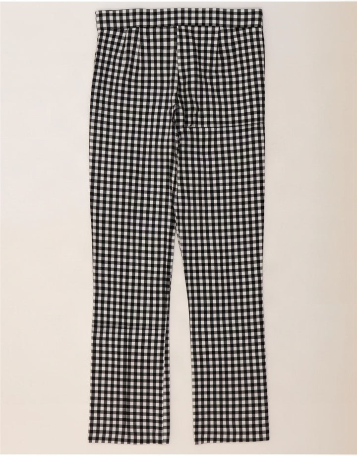 Zara Womens Bootcut Casual Trousers Large W30 L27 Black Gingham