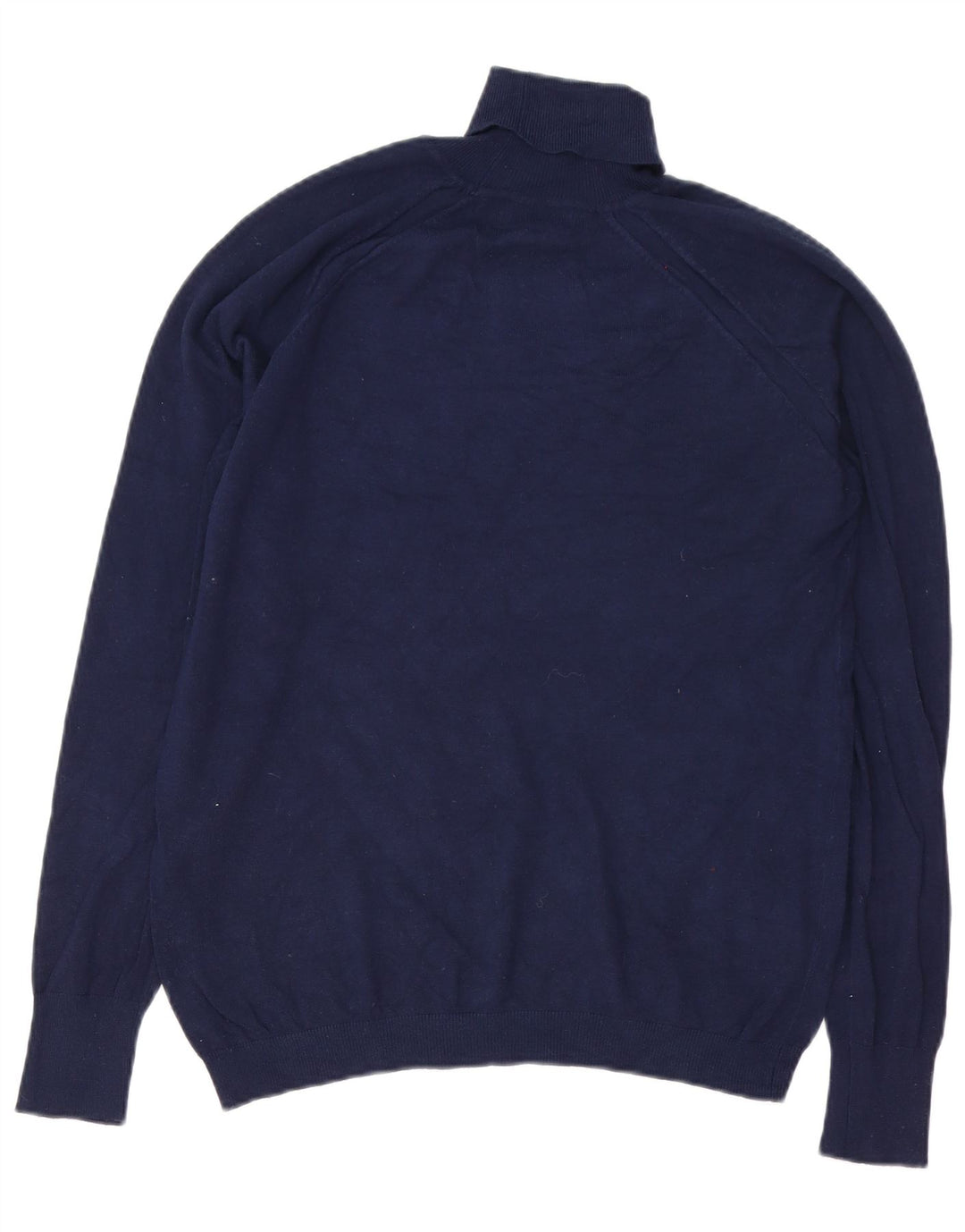 Zara Pull Col Roulé Homme Large Bleu Marine Viscose